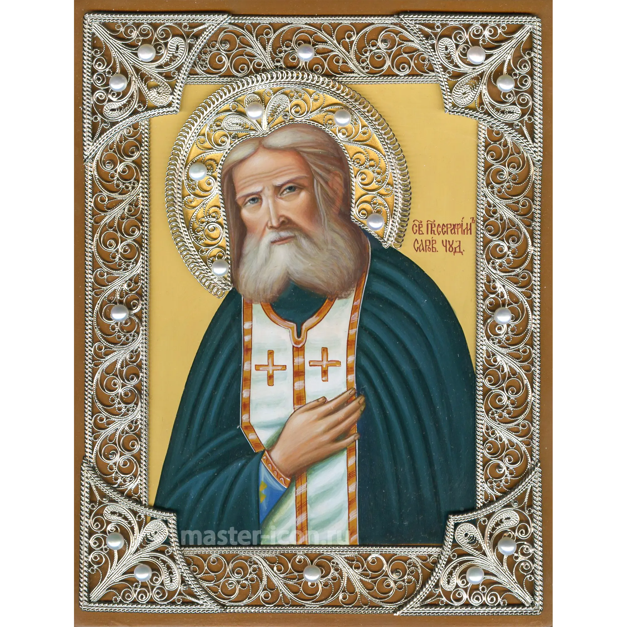 Икона скань Серафим Саровский Икона скань Серафим Саровский